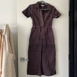 Madewell Dark Purple Jumpsuit